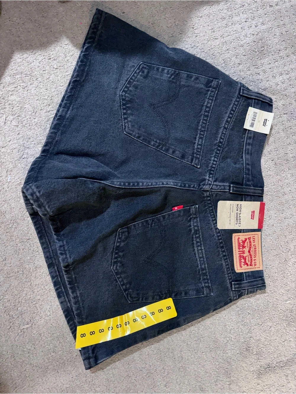 Levi's Black High-Rise Denim Skirt